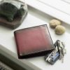 Primehide Wallets | Premium Burnished Leather Burgundy Fold Up Wallet