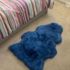 Lambland British Sheepskins | British Premium Cornflower Blue Sheepskin Rug