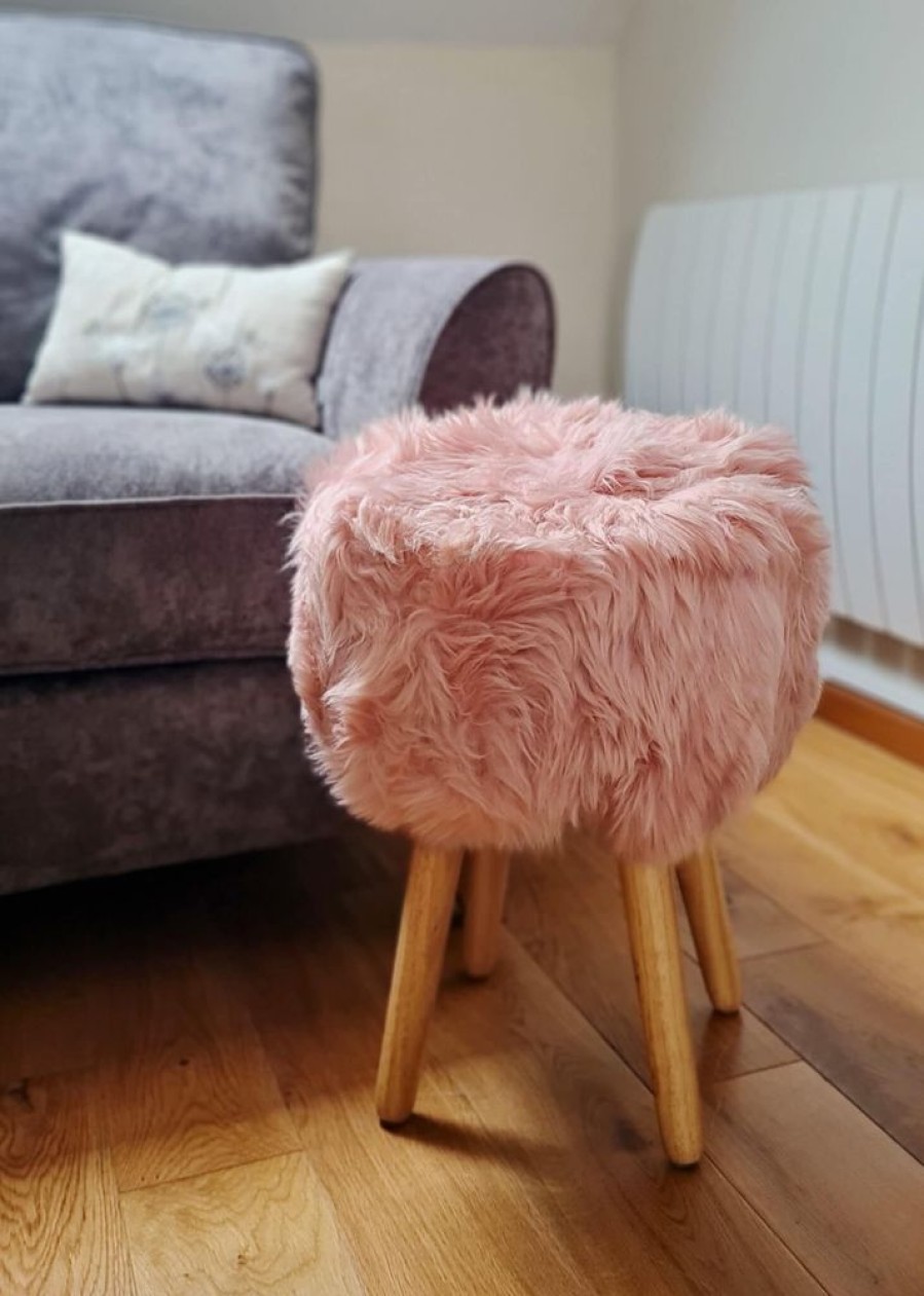 Fenland Sheepskin Pouffes & Beanbags | Luxury New Zealand Sheepskin Foot Stool