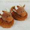 Jomanda Baby Booties | Newborn Baby Highland Cow Booties