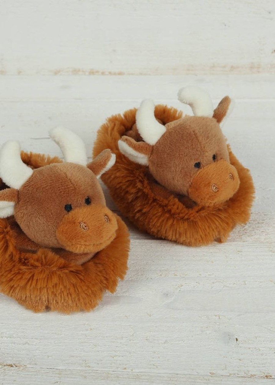 Jomanda Baby Booties | Newborn Baby Highland Cow Booties