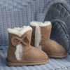 Lambland Kids Slippers & Boots | Kids' Luxury Sheepskin Boots With Bow