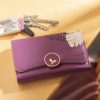 Lorenz Purses | Women'S Soft Faux Leather Tri-Fold Wallet