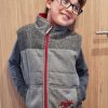 Lambland Kids Fleeces & Bodywarmers | Kids' Two Tone Embroidered Tractor Gilet