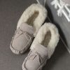 Lambland Ladies Moccasin Slippers | Ladies Wool Lined Pvc Sole Moccasin Slippers