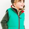 Lambland Kids Fleeces & Bodywarmers | Kids' Emerald Embroidered Sheep Gilet