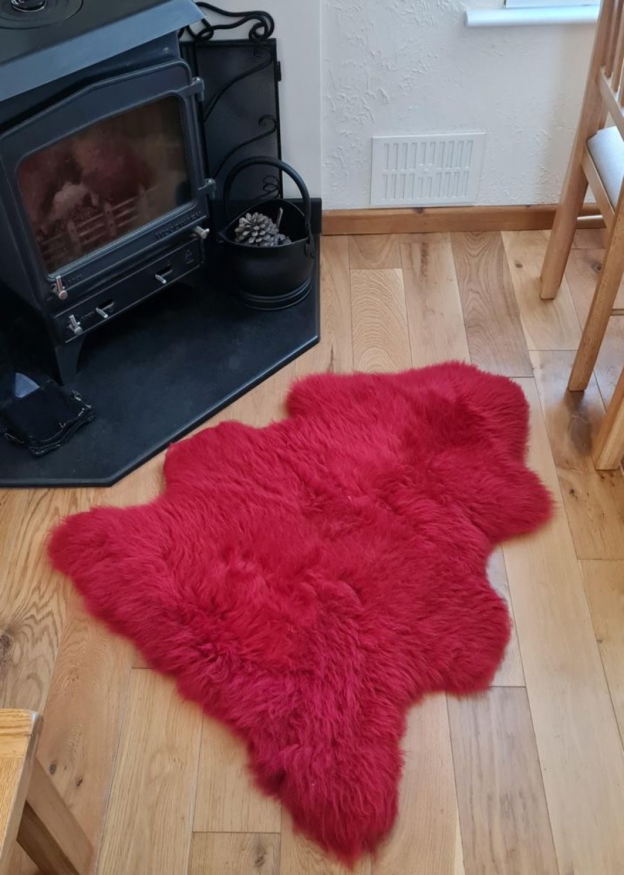 Lambland British Sheepskins | British Premium Red Sheepskin Rug