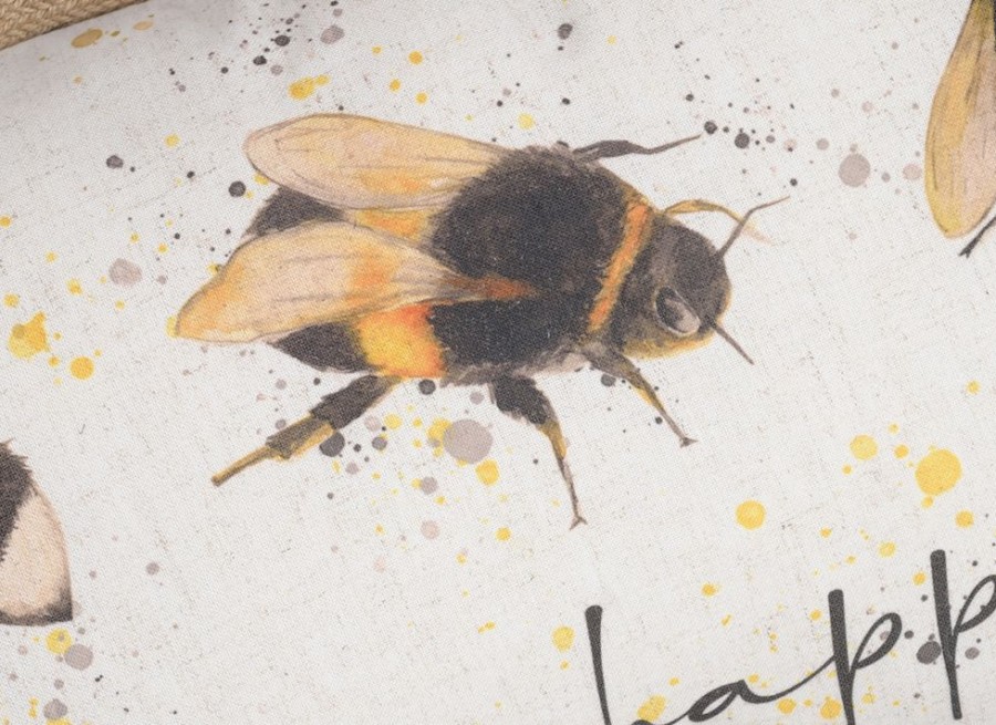 Lambland Cushions & Soft Furnishings | Super Soft Large Bee Cushion