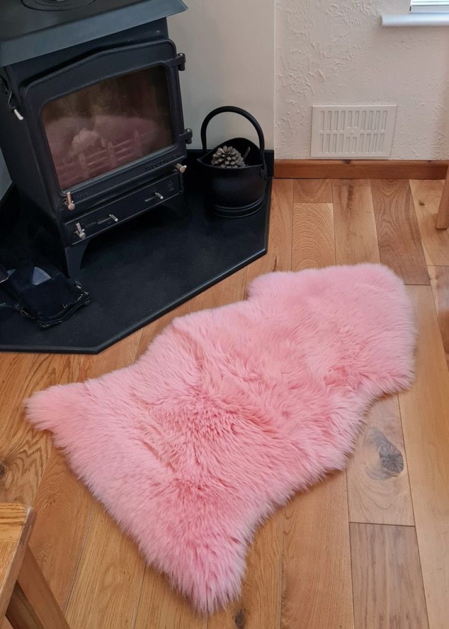 Lambland British Sheepskins | British Premium Pale Pink Sheepskin Rug