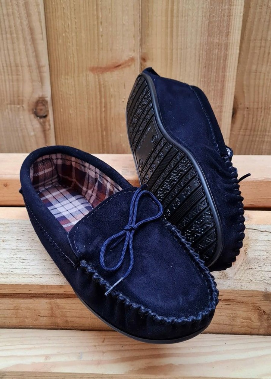 Lambland British Made Footwear | Men'S Workman Moccasin Slippers