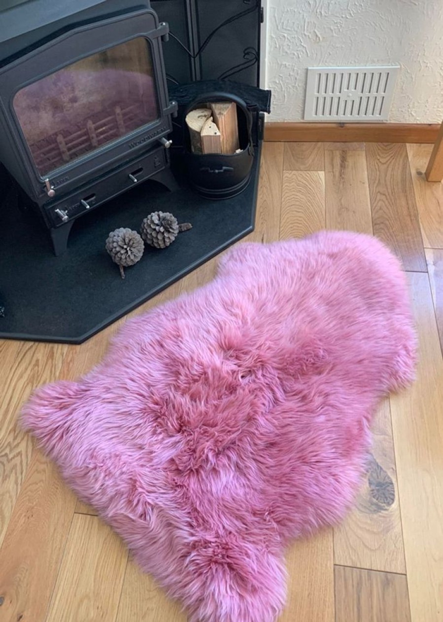 Lambland Eco Tanned Sheepskins | Eco Tanned Luxury Dusky Pink Sheepskin