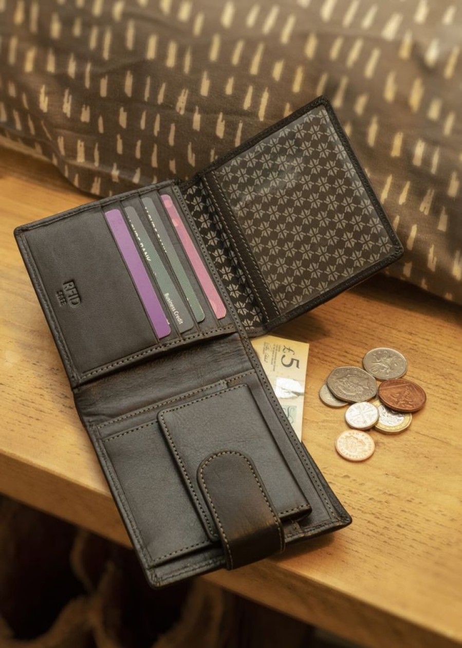 Charles Smith Wallets | Luxury Leather Flip Up Wallet