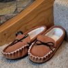 Lambland British Made Footwear | Premium Quality Men'S Sheepskin Lined Moccasins With Hard Sole