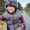 Lambland Kids Fleeces & Bodywarmers | Two Tone Embroidered Digger Gilet