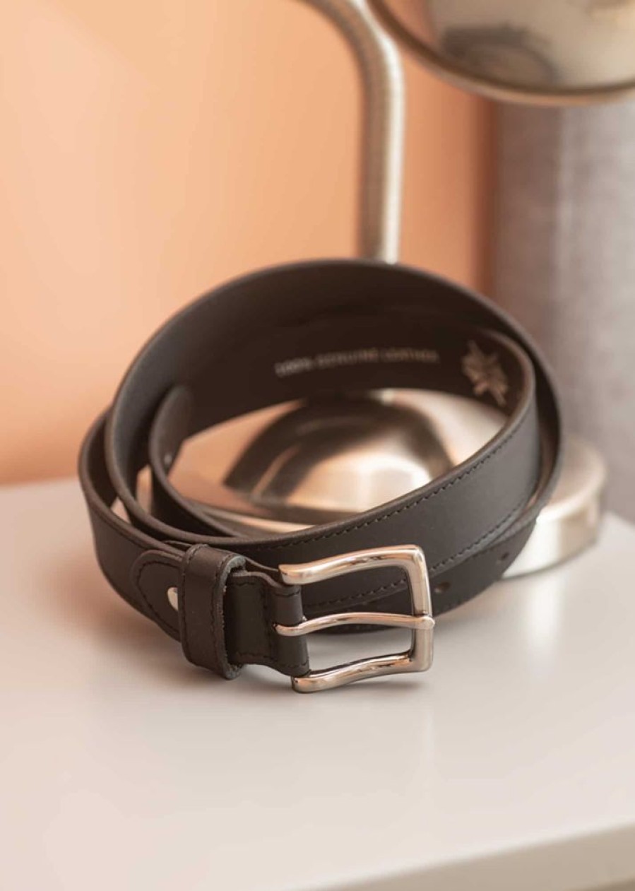 Ibex Leather Leather Belts | Men'S Luxury Leather Stitched Edge Belt