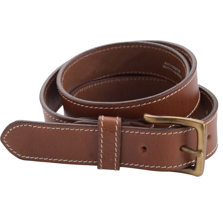 Ibex Leather Leather Belts | Men'S Luxury Leather Stitched Edge Belt