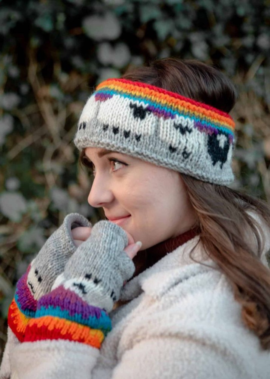 From The Source Hats, Scarves & Earmuffs | Hand Knitted Woolen Sheep Headband