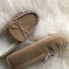 Lambland British Made Footwear | Men'S Sheepskin Lined Suede Sole Moccasins