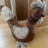 Lambland Doorstops & Draught Busters | Large Faux Suede And Fur Cockerel Doorstop