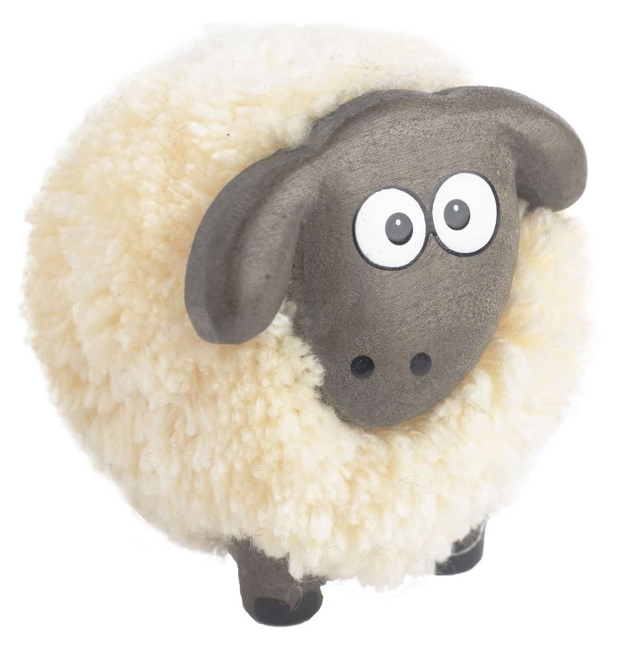 Langs Keyrings & Gift Ideas | Handmade Pom Pom Sheep Decor Toy