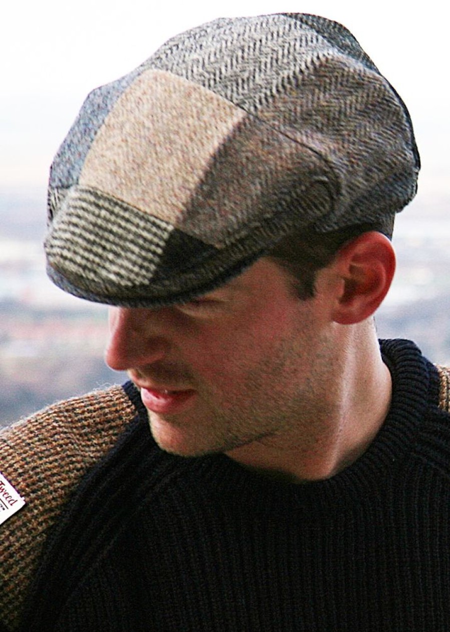 Glencroft Hats & Earmuffs | Men'S Traditional Patch Wool Tweed Cap