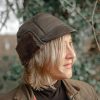 Lambland Hats, Scarves & Earmuffs | Leather And Sheepskin Studded Trapper Hat