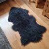 Lambland Eco Tanned Sheepskins | Eco Tanned Tibetan Lambskin In Dark Grey