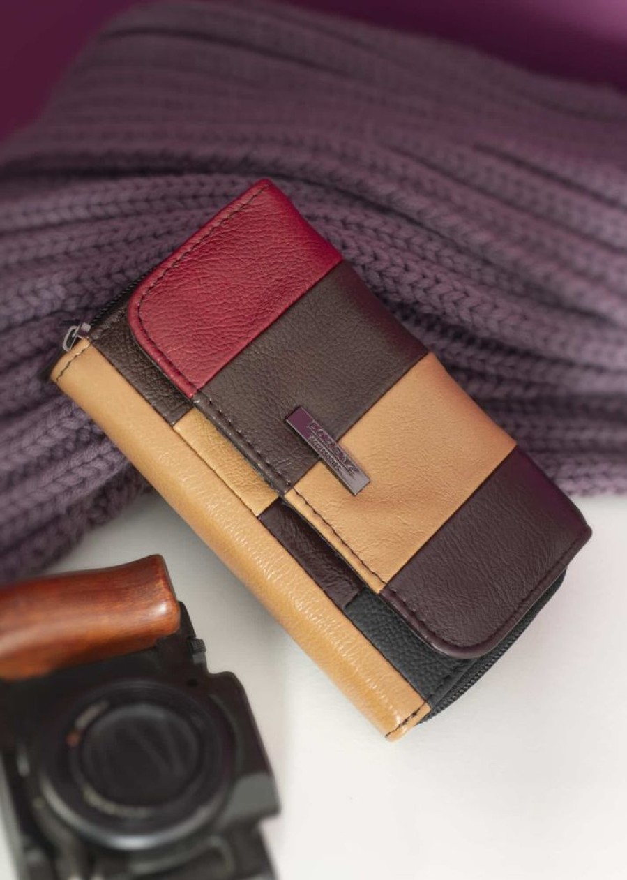 Lorenz Purses | Soft Leather Multi Colour Trifold Wallet