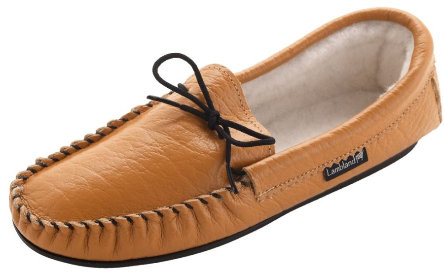 Lambland British Made Footwear | Men'S Sheepskin Lined Leather Moccasins