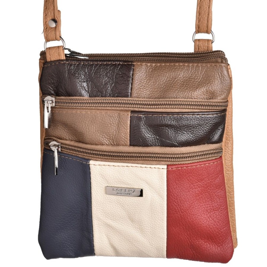 Lorenz Handbags | Hardy Leather Small Dual Zipped Patch Bag