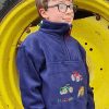 Lambland Kids Fleeces & Bodywarmers | Kids' Tractor Navy Fleece Sweater