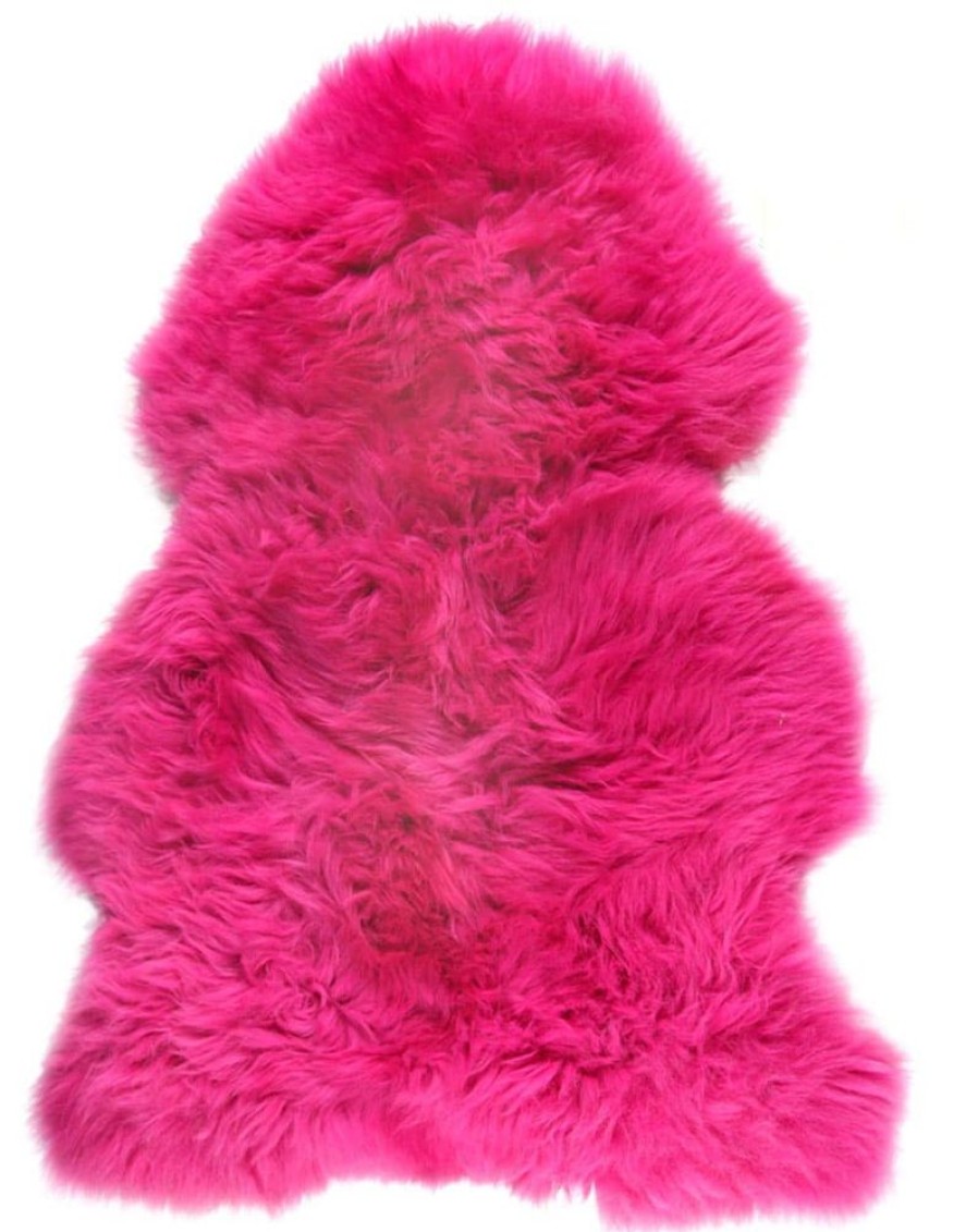 Lambland British Sheepskins | British Premium Fuschia Sheepskin Rug