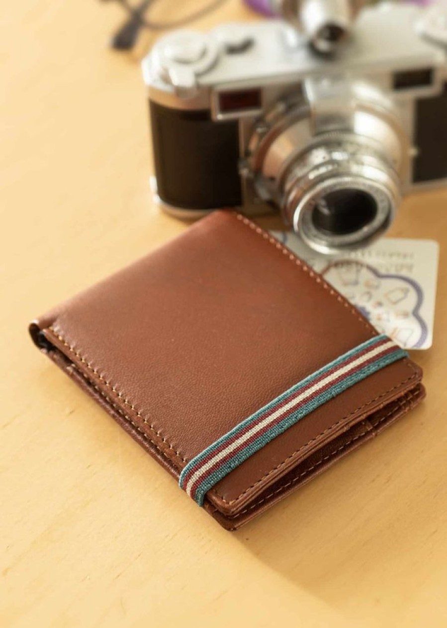 Primehide Wallets | Men'S Super Soft Leather Notecase Wallet With Elastic Fastening