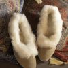 Lambland Ladies British Made Footwear | Ladies Suede & Wool Grecian Slippers