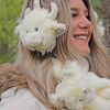 Jomanda Hats, Gloves & Mittens | Super Soft Cream Highland Cow Earmuffs