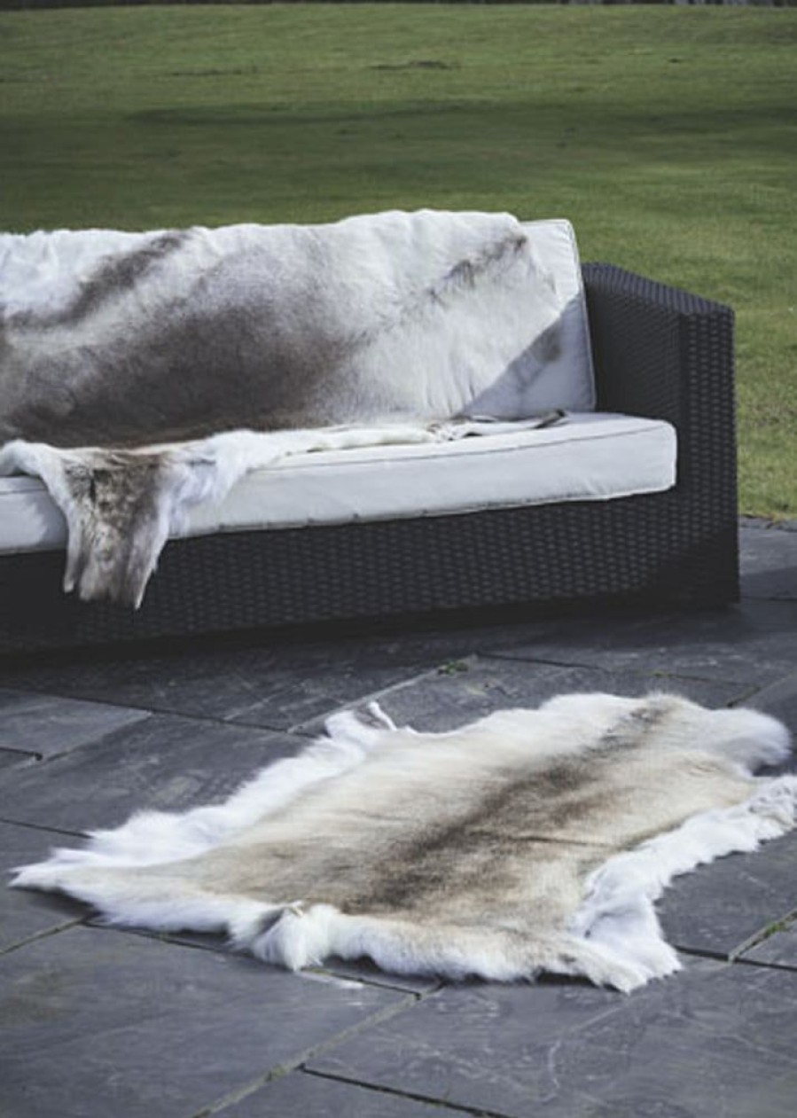 Lambland Reindeer Hides | Extra Large Reindeer Hide In Light Natural Shades