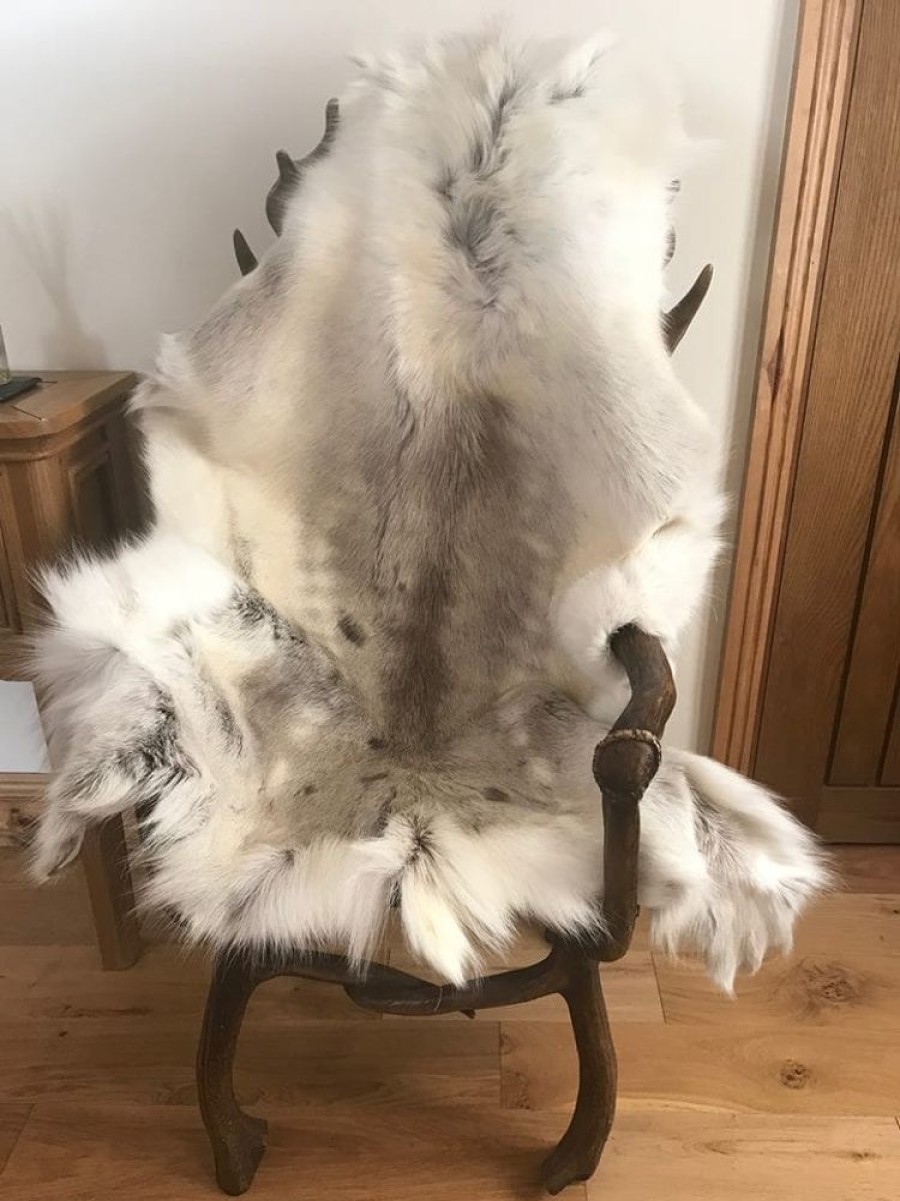 Lambland Reindeer Hides | Extra Large Reindeer Hide In Light Natural Shades