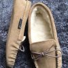 Lambland British Made Footwear | Men'S Suede Moccasin Slippers With Soft Suede Sole