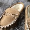 Lambland Ladies British Made Footwear | Ladies Sheepskin Lined Suede Sole Moccasins