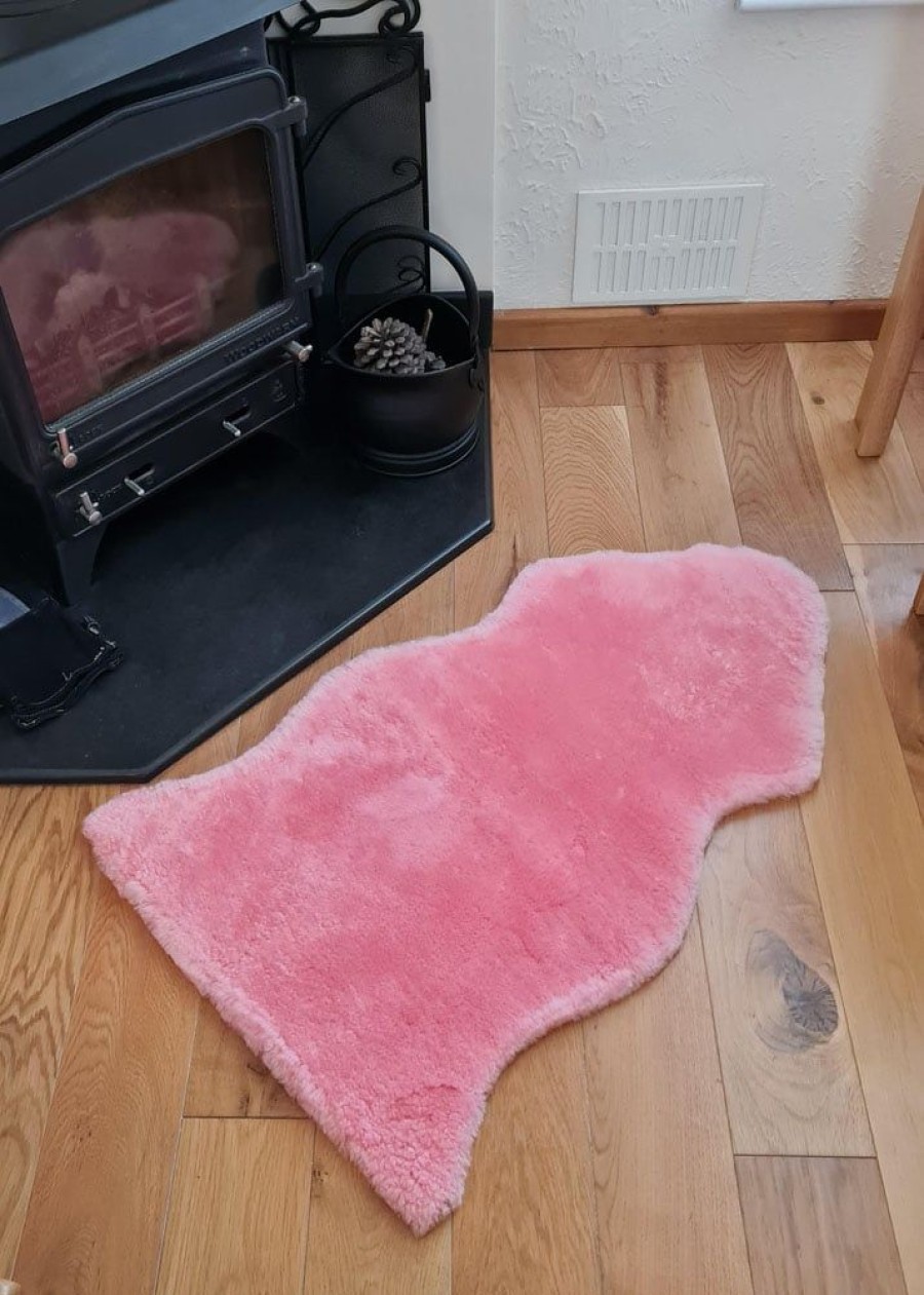 Lambland British Sheepskins | British Premium Medical Sheepskin Rug In Pink