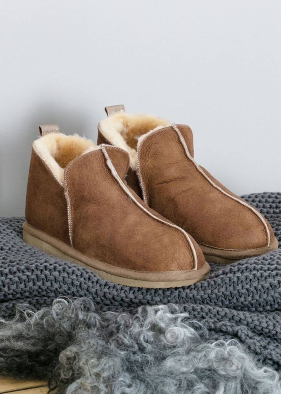 Shepherd Men'S Sheepskin Slippers | Men'S Genuine Sheepskin Slipper Boots