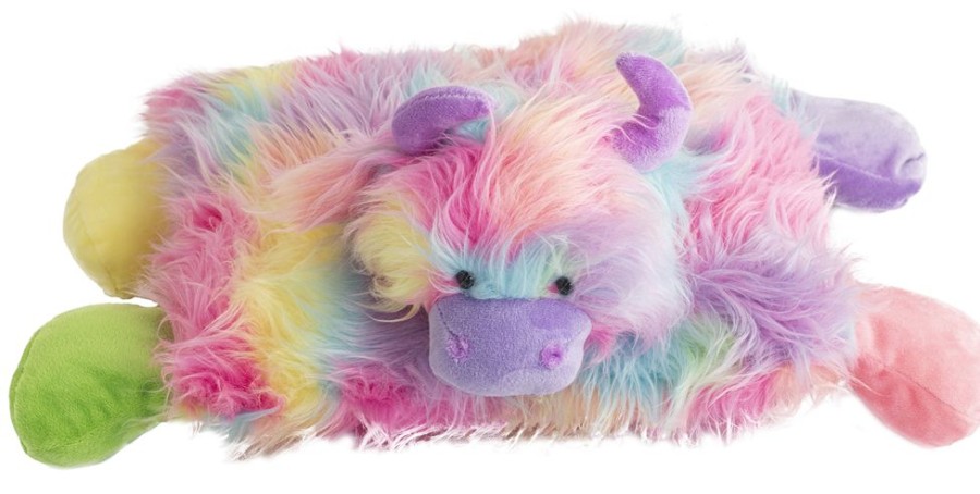 Jomanda Soft Toys | Super Soft Rainbow Highland Cow Toy Cushion