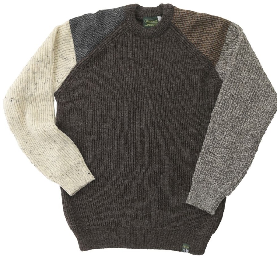 Glencroft Coats, Jackets & Jumpers | Unisex Yorkshire Tweed Patch Sweater