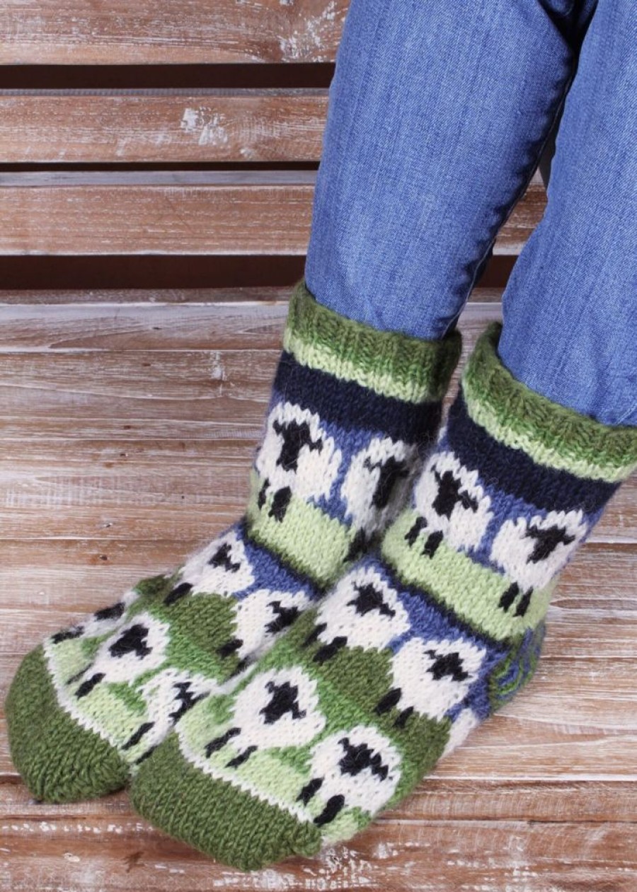 Pachamama Socks | Flock Of Sheep Sofa Sock