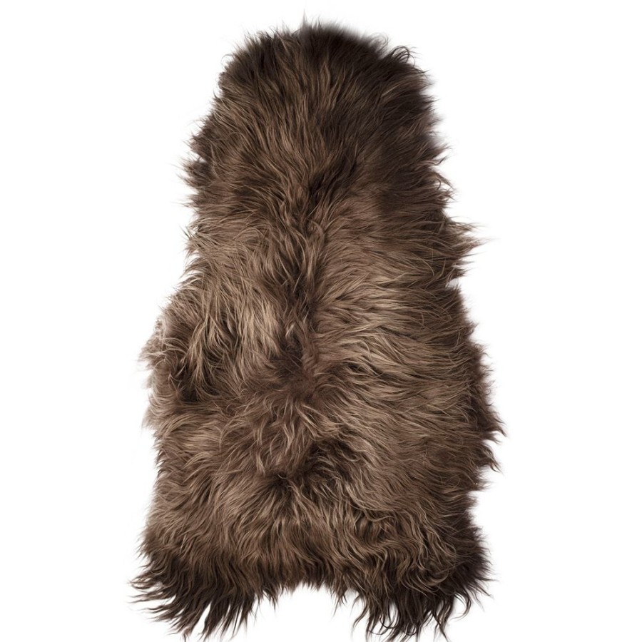 Lambland Eco Tanned Sheepskins | Eco Tanned Long Wool Taupe Tipped Sheepskin