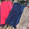 Glencroft Gloves & Mittens | Ladies Leather Palm Lambskin Back Gloves