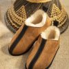 Lambland Men'S Sheepskin Slippers | Men'S Luxury Merino Sheepskin Slip On Boot Slippers