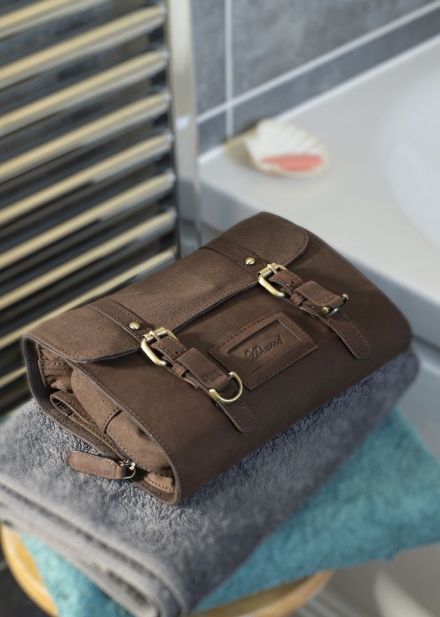 Ashwood Leather Company Toiletry Bags | Luxury Leather & Canvas Hanging Toiletry Bag