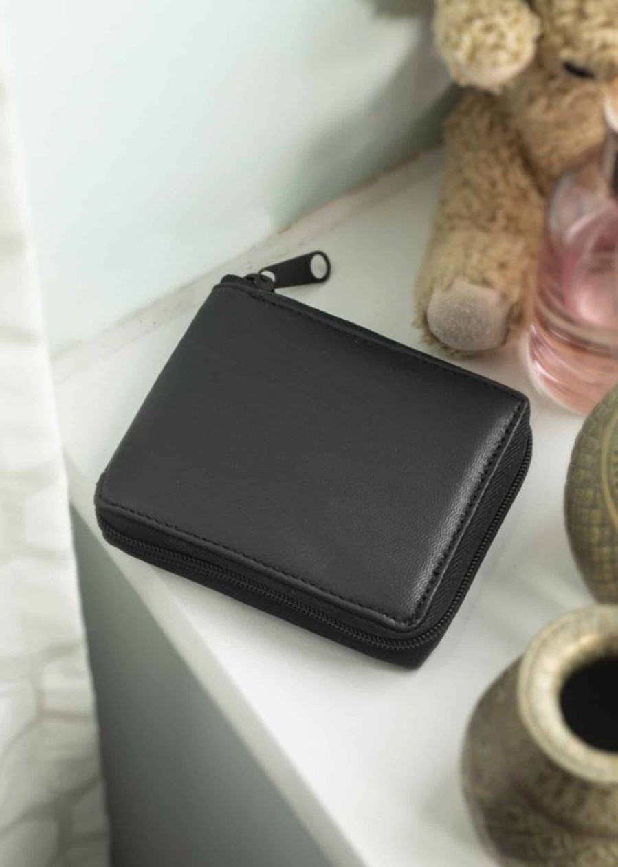 Arnicus Leather Wallets | Nappa Leather Zip Round Security Wallet