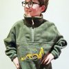 Lambland Kids Fleeces & Bodywarmers | Kids' Yellow Digger Green Fleece Sweater